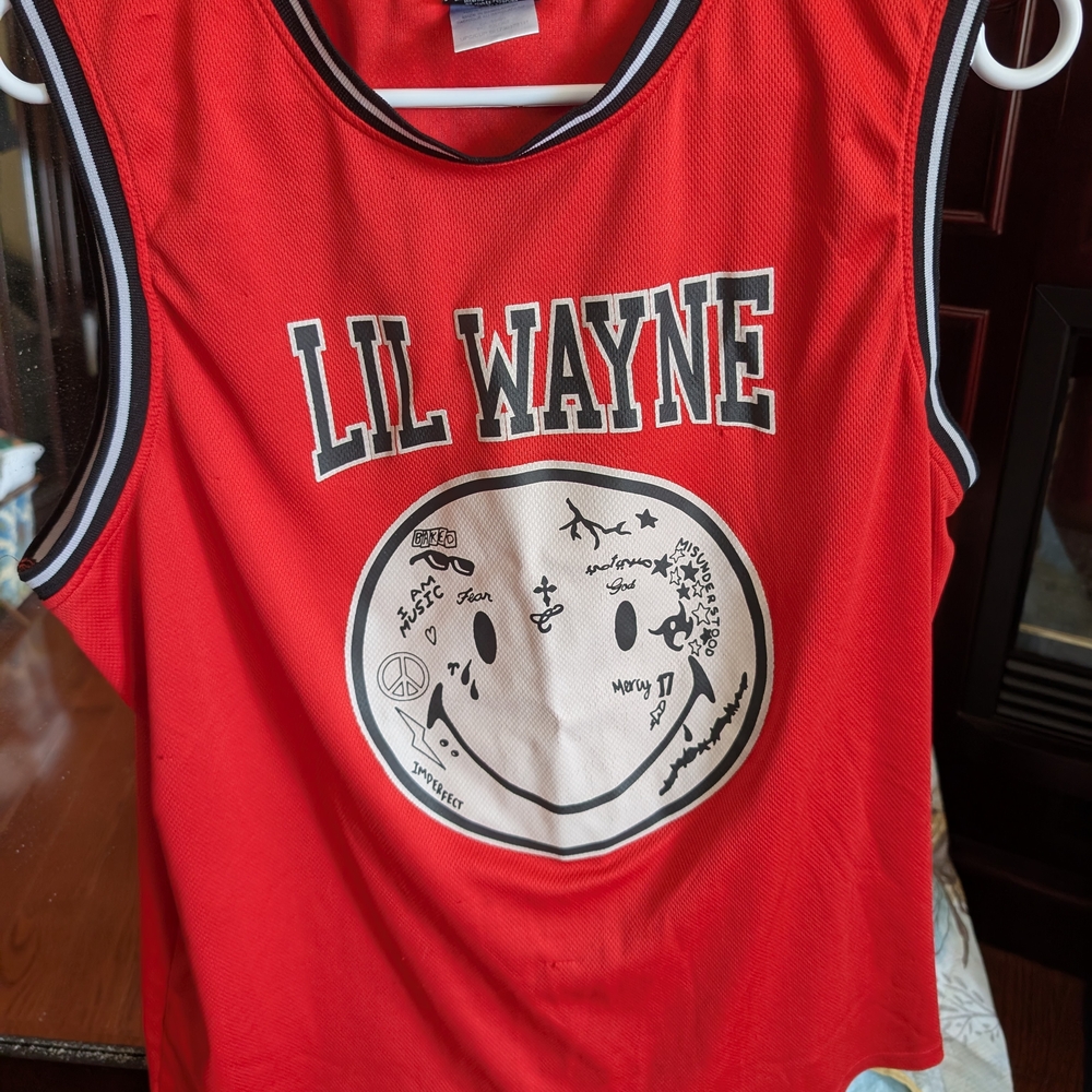 Lil Wayne Red Graphic Tank Top